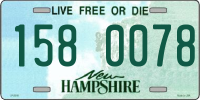 NH license plate 1580078