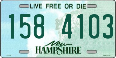 NH license plate 1584103