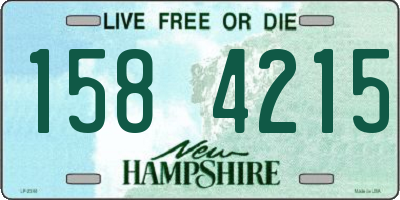 NH license plate 1584215