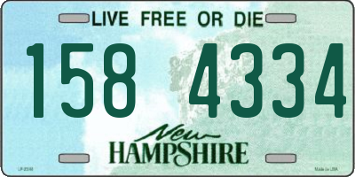 NH license plate 1584334
