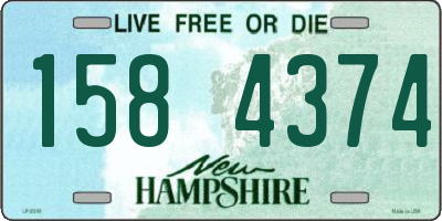 NH license plate 1584374