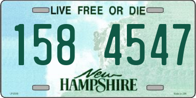 NH license plate 1584547
