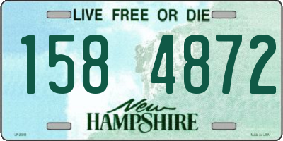 NH license plate 1584872
