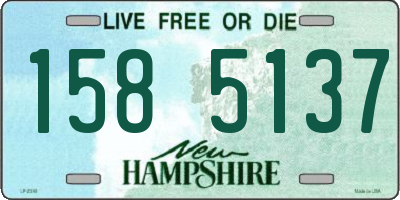 NH license plate 1585137