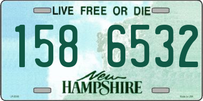 NH license plate 1586532