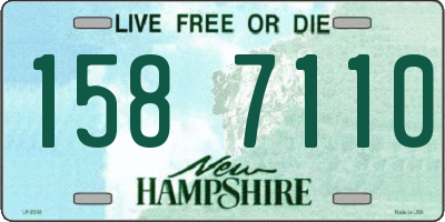 NH license plate 1587110