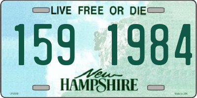 NH license plate 1591984
