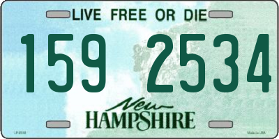 NH license plate 1592534