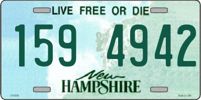 NH license plate 1594942