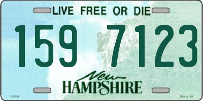 NH license plate 1597123