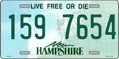 NH license plate 1597654