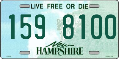 NH license plate 1598100