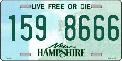 NH license plate 1598666