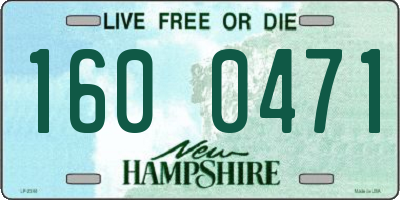NH license plate 1600471