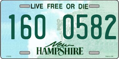 NH license plate 1600582