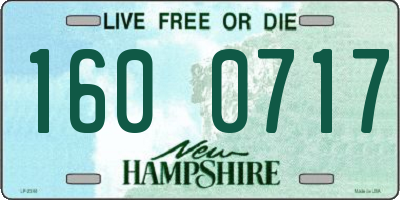 NH license plate 1600717