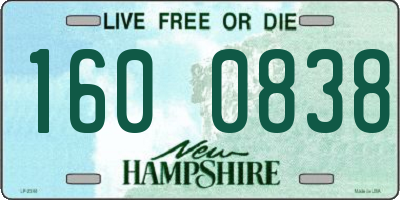 NH license plate 1600838