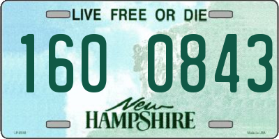 NH license plate 1600843