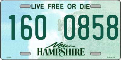 NH license plate 1600858