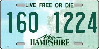 NH license plate 1601224