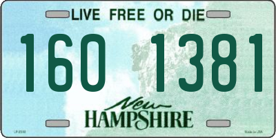 NH license plate 1601381
