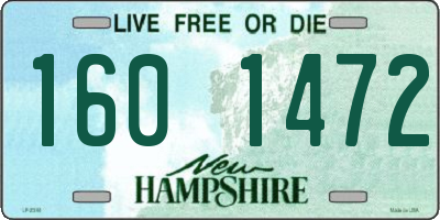 NH license plate 1601472