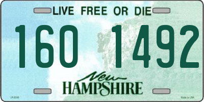 NH license plate 1601492