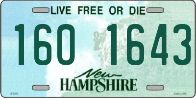NH license plate 1601643