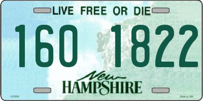 NH license plate 1601822