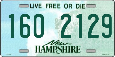 NH license plate 1602129