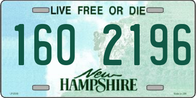 NH license plate 1602196