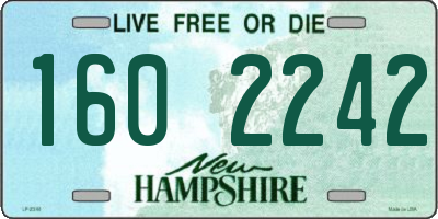 NH license plate 1602242