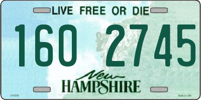 NH license plate 1602745