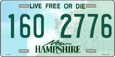 NH license plate 1602776