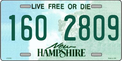 NH license plate 1602809