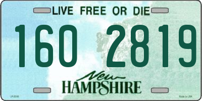 NH license plate 1602819
