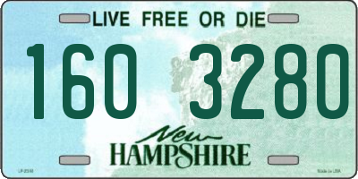 NH license plate 1603280