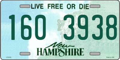 NH license plate 1603938