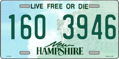 NH license plate 1603946