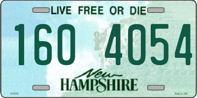 NH license plate 1604054
