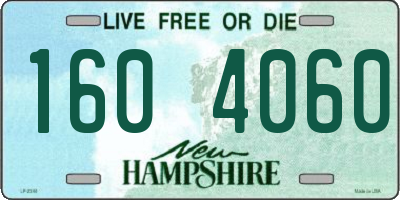 NH license plate 1604060