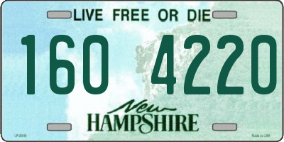 NH license plate 1604220
