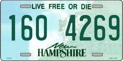 NH license plate 1604269