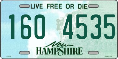 NH license plate 1604535