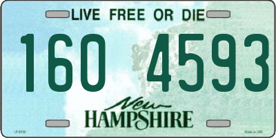 NH license plate 1604593