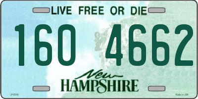 NH license plate 1604662