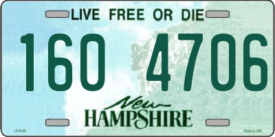 NH license plate 1604706