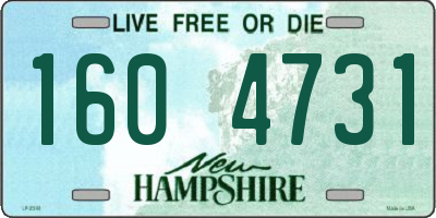 NH license plate 1604731