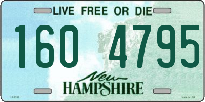 NH license plate 1604795