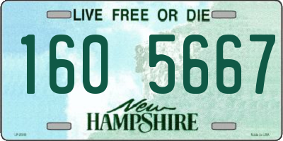 NH license plate 1605667